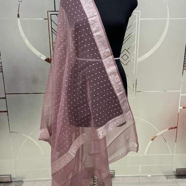 PURE BANARASI KHADDI GEORGUTTE DUPATTA