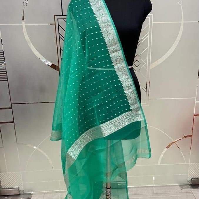 PURE BANARASI KHADDI GEORGUTTE DUPATTA