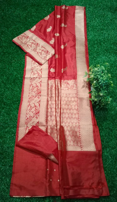 PURE BANARASI HANDLOOM BATTAR KATAN SILK SAREE