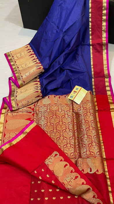 PURE BANARASI HANDLOOM BUTTAR KATAN SILK SAREE