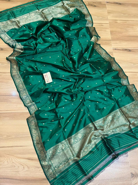 PURE HANDLOOM BANARASI KATAN  SILK DUPATTA