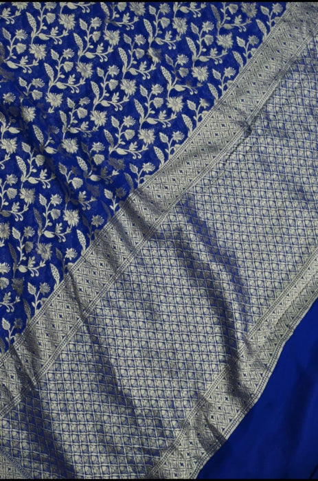 PURE HANDLOOM BANARASI KHADDI GEORGUTTE SAREE