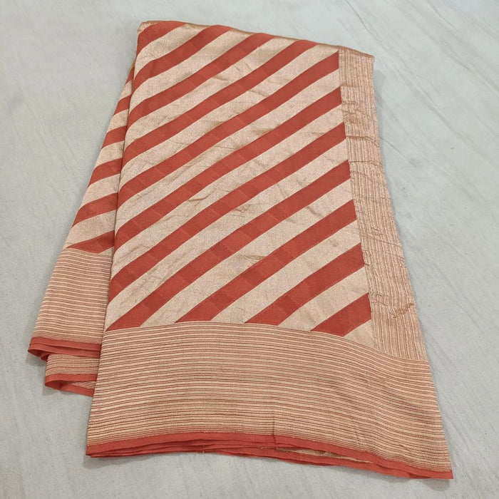 PURE HANDLOOM BANARASI KHADDI GEORGUTTE SAREE