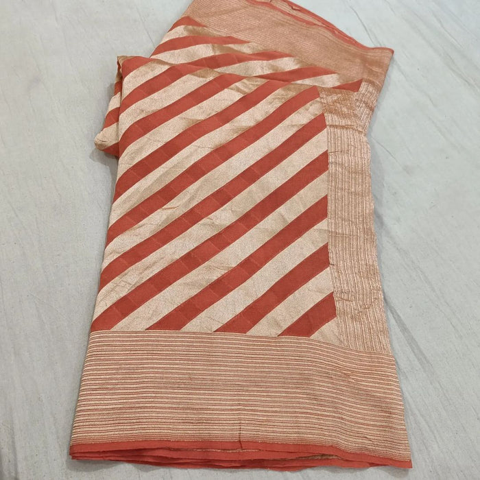 PURE HANDLOOM BANARASI KHADDI GEORGUTTE SAREE