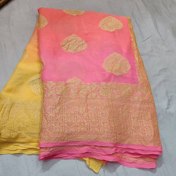 PURE HANDLOOM KHADDI CHIFFON SAREE