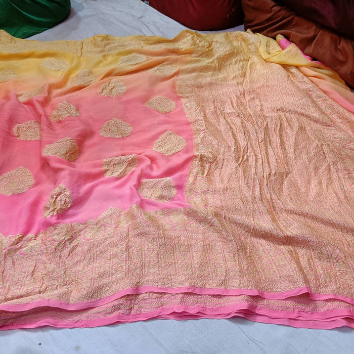 PURE HANDLOOM KHADDI CHIFFON SAREE