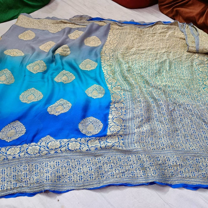 PURE HANDLOOM KHADDI CHIFFON SAREE