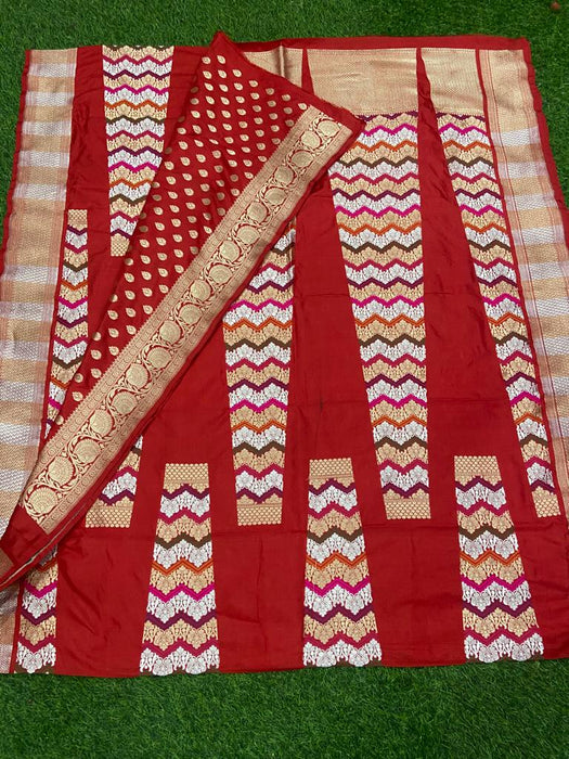 PURE HANDLOOM BANARASI BATTAR KATAN LHENGA