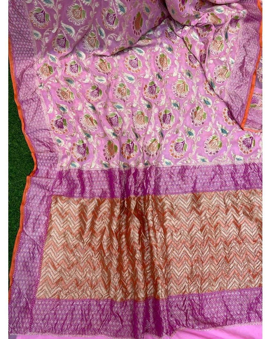 PURE HANDLOOM BANARAS KHADDI GEORGUTTE SAREE