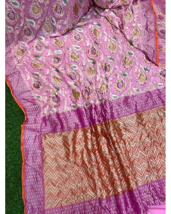 PURE HANDLOOM BANARAS KHADDI GEORGUTTE SAREE