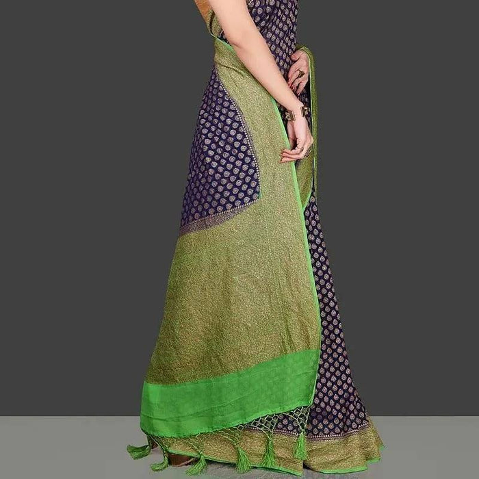 PURE BANARASI KHADDI GEORGUTTE SAREE