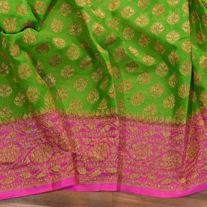 PURE BANARASI KHADDI GEORGUTTE SAREE