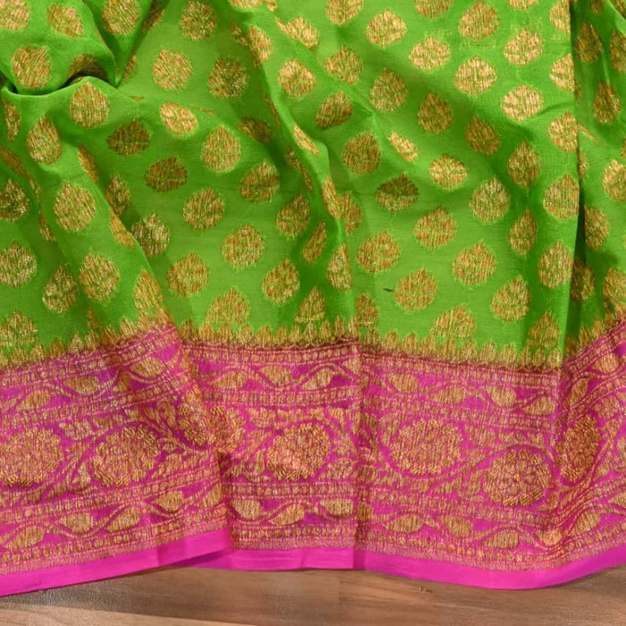 PURE BANARASI KHADDI GEORGUTTE SAREE