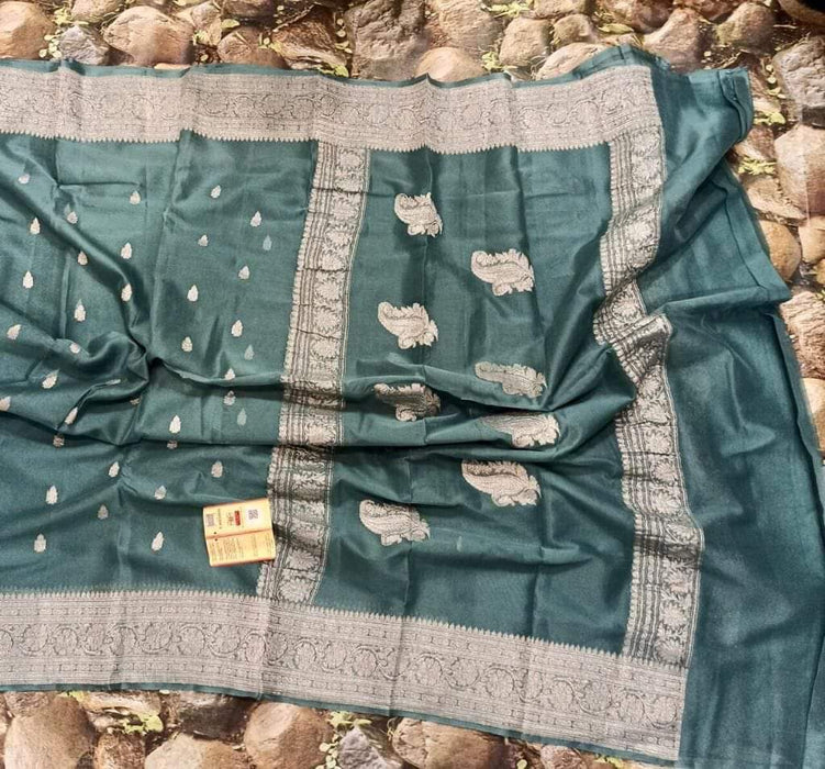 PURE HANDLOOM BANARASI KHADDI GEORGUTTE SAREE