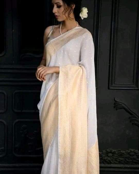 PURE BANARASI KHADDI GEORGUTTE SAREE