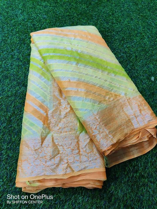 PURE BANARASI KHADDI CHIFFON SAREE