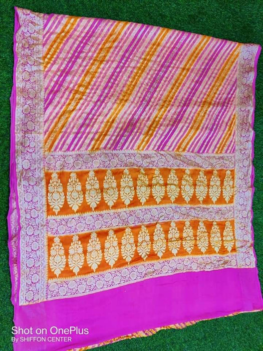 PURE BANARASI KHADDIN CHIFFON SAREE