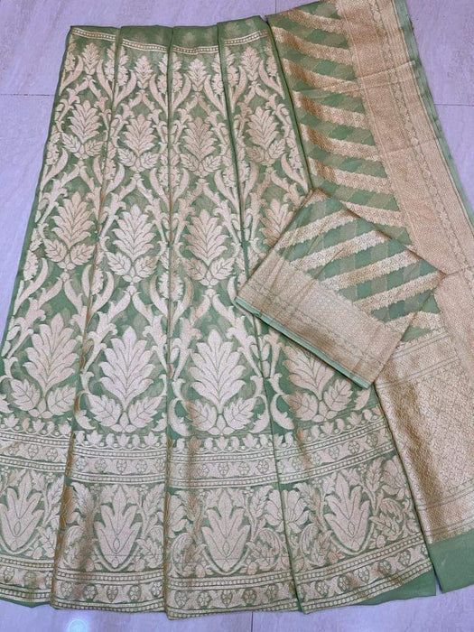 PURE BANARASI KHADDI GEORGUTTE LHENGA