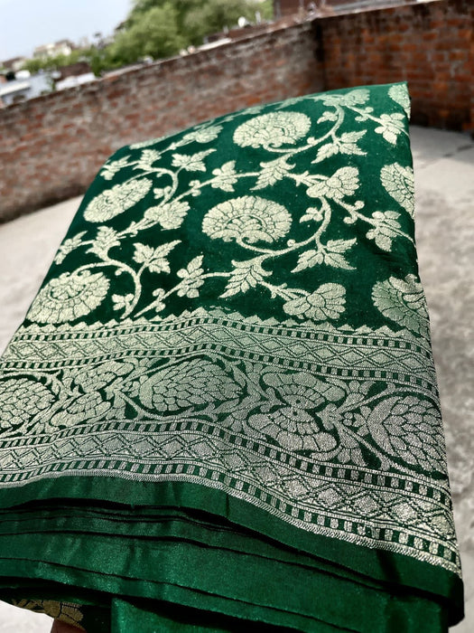 SEMI GEORGUTTE BANARASI SAREE