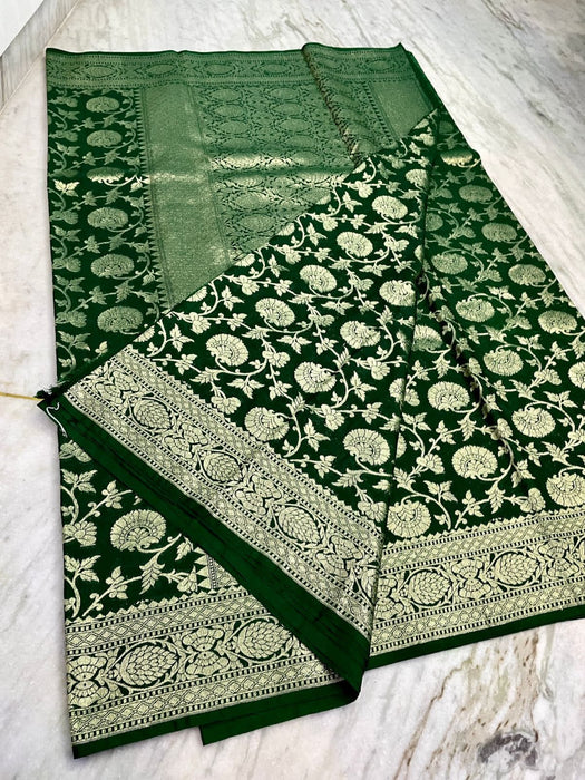 SEMI GEORGUTTE BANARASI SAREE