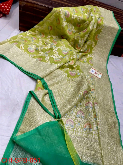 PURE BANARASI HANDLOOM GEORGUTTE SAREE