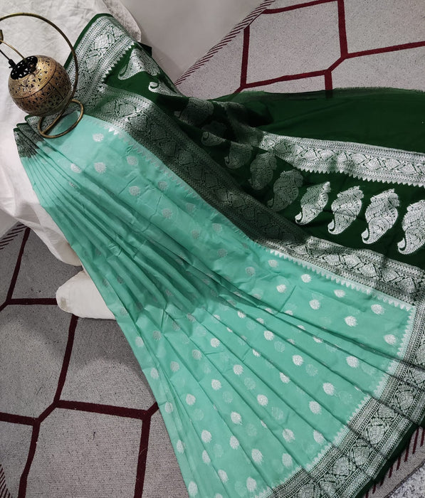 SEMI GEORGUTTE BANARASI SAREE