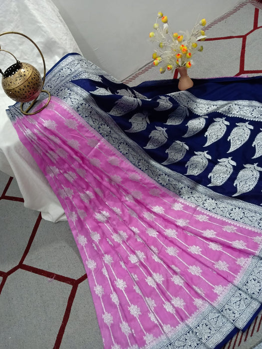 SEMI GEORGUTTE BANARASI SAREE