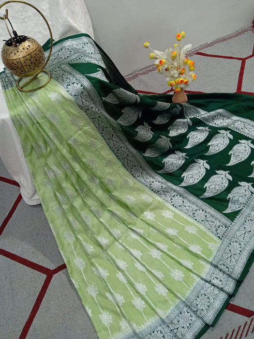 SEMI GEORGUTTE BANARASI SAREE