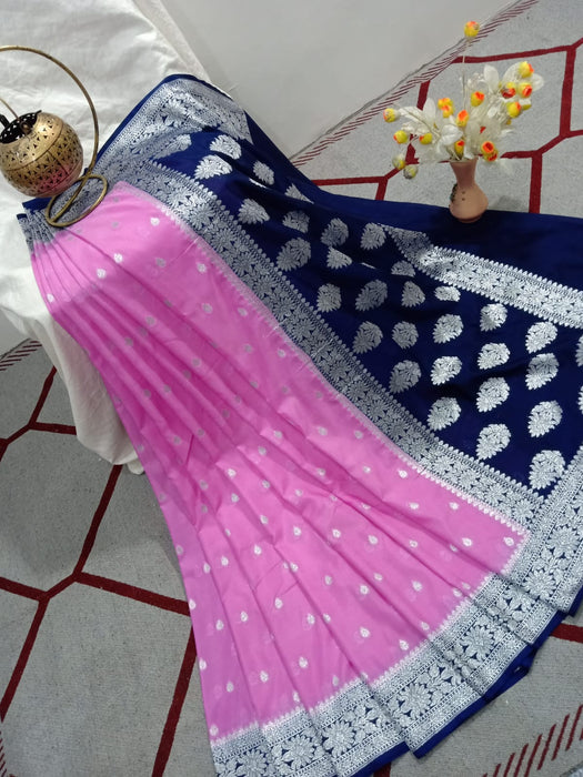 SEMI GEORGUTTE BANARASI SAREE