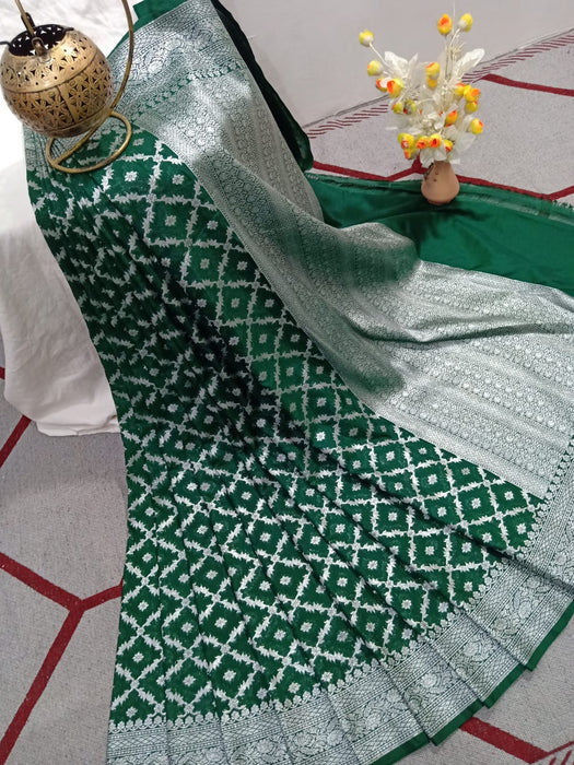 SEMI GEORGUTTE BANARASI SAREE