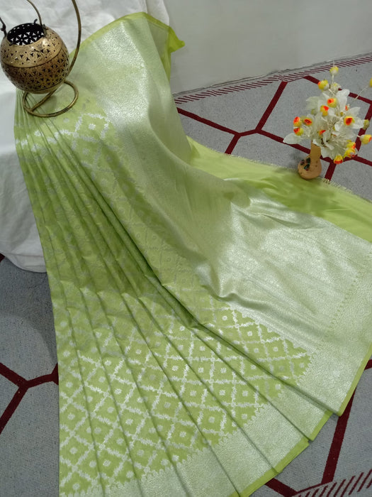 SEMI GEORGUTTE BANARASI SAREE