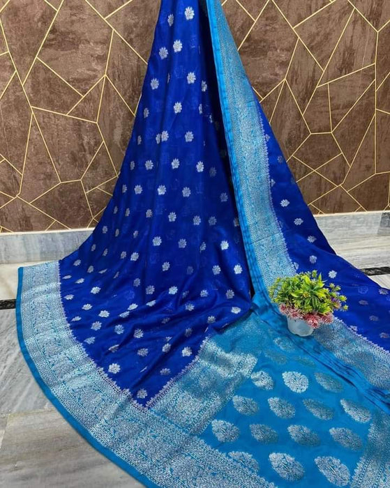 SEMI GEORGUTTE BANARASI SAREE