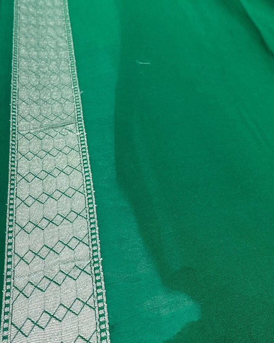 PURE BANARASI HANDLOOM KHADDI GEORGUTTE SAREE