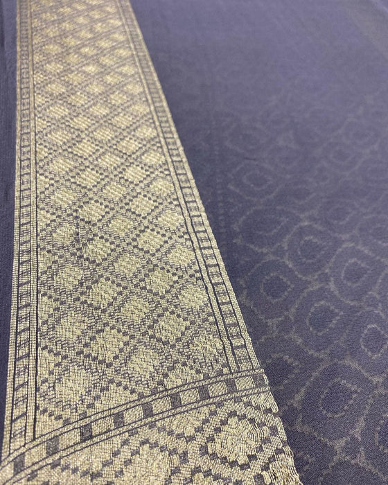 PURE BANARASI HNADLOOM KHADDI GEORGUTTE SAREE