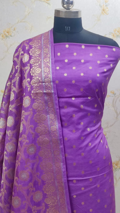 SOFT BANARASI COTTON CHANDERI SUIT