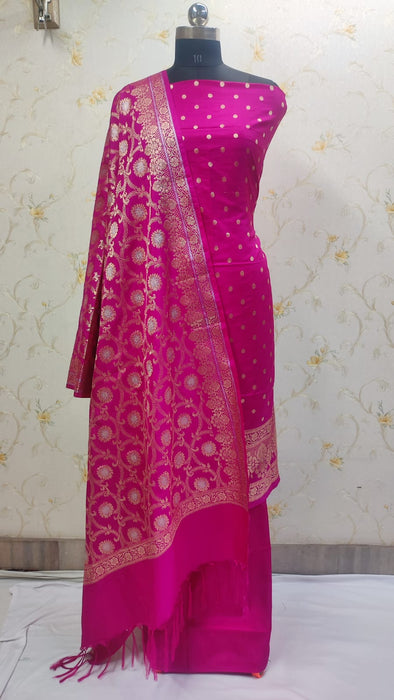 SOFT BANARASI COTTON CHANDERI SUIT