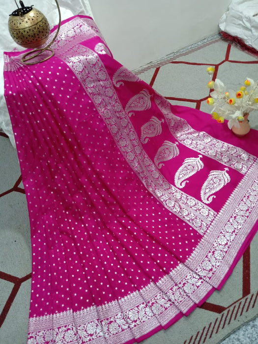 SEMI GEORGUTTE SAREE