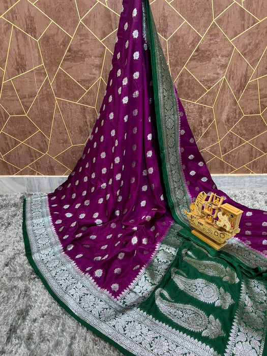 SEMI GEORGUTTE SAREE