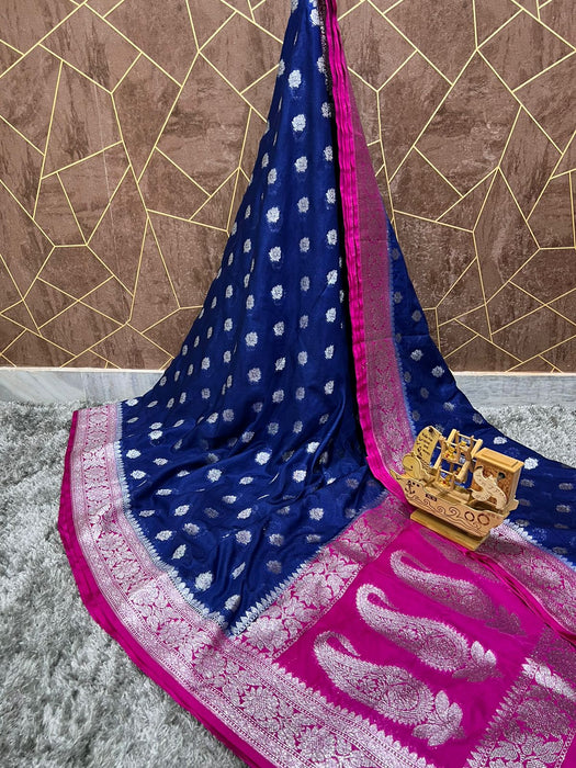 SEMI GEORGUTTE SAREE