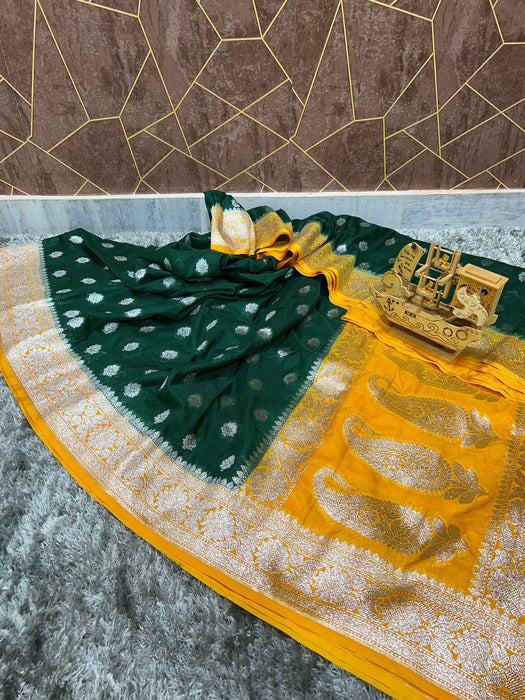 SEMI GEORGUTTE SAREE