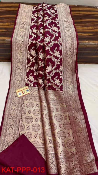 PURE BANARASI HANDLOOM KATAN SILK SAREE