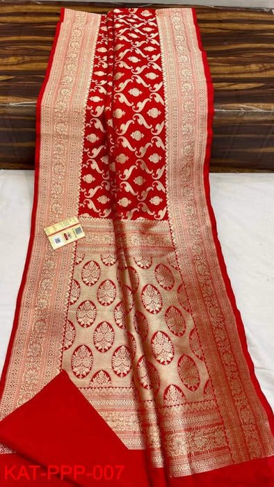 PURE BANARASI HANDLOOM KATAN SILK SAREE