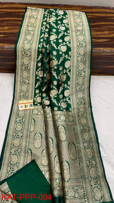 PURE BANARASI HNADLOOM KATAN SILK SAREE