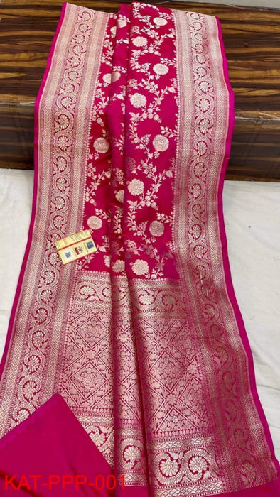 PURE BANARASI HANDLOOM KATAN SILK SAREE