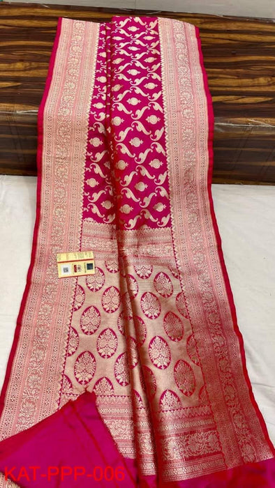 PURE BANARASI HNADLOOM KATAN SILK SAREE