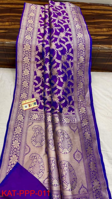 PURE BANARASI HNADLOOM KATAN SILK SAREE