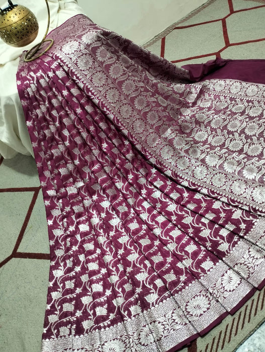 BANARASI SEMI GEORGUTTE SAREE