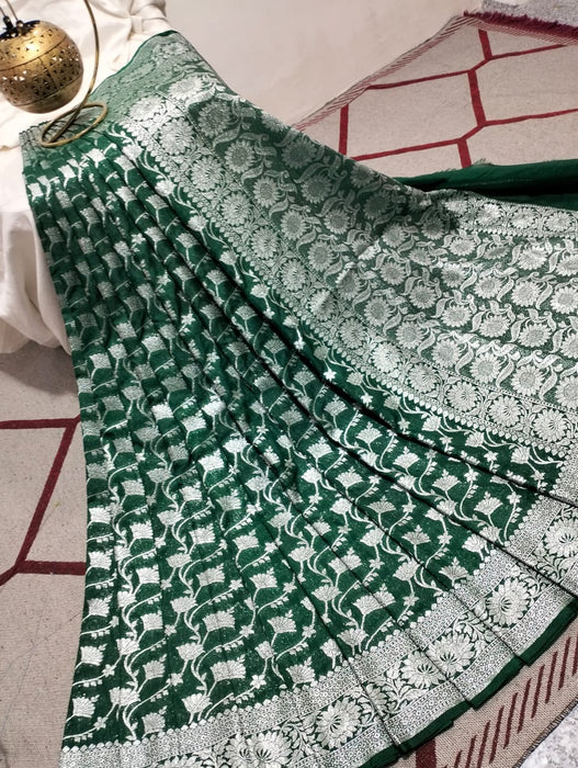 BANARASI SEMI GEORGUTTE SAREE