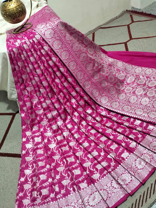 BANARASI SEMI GEORGUTTE SAREE