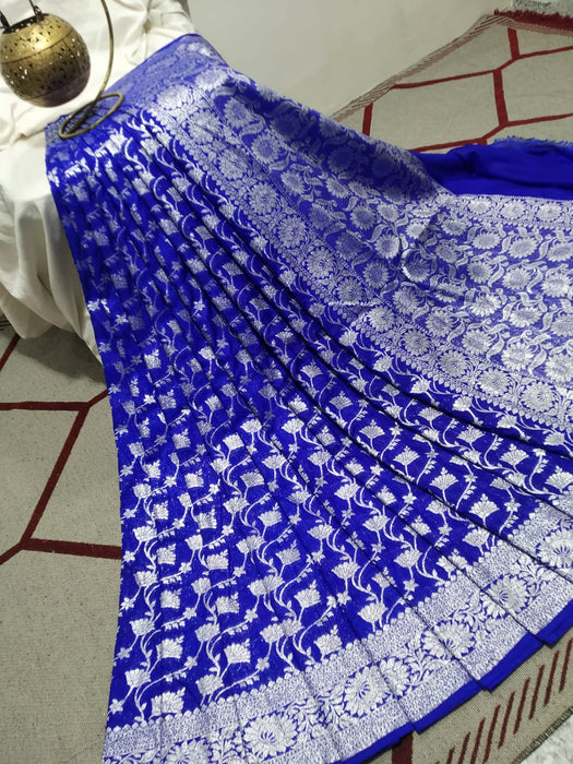 BANARASI SEMI GEORGUTTE SAREE